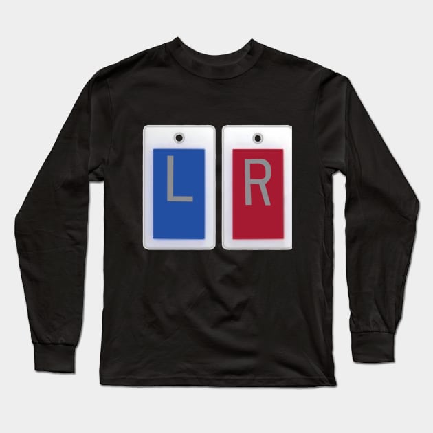 Left and Right X-Ray Markers Long Sleeve T-Shirt by Humerushumor